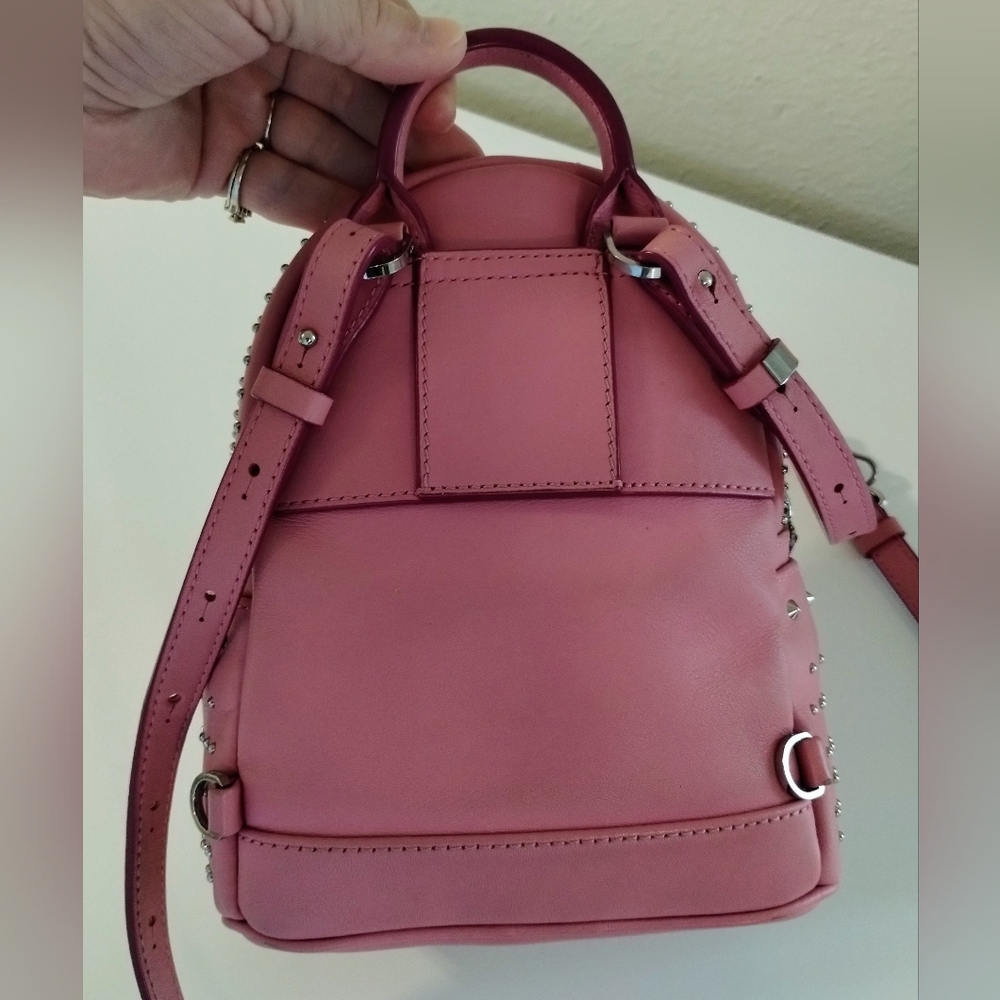 MCM Micro Mini Backpack Studded Pink - Picture 7 of 13